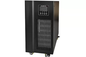 banner of 100KVA three-phase high frequency UPS with fully digital DSP control and high-efficiency IGBT inverter for reduced heat and electricity cost